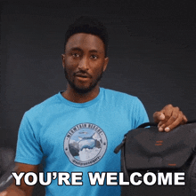You'Re Welcome Marques Brownlee GIF - You'Re Welcome Marques Brownlee Mkbhd GIFs