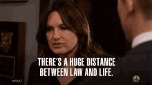 theres a huge distance between law and life difference arguing discussing lieutenant olivia benson