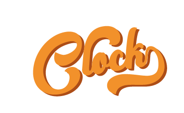 Clockbar Logo Sticker - Clockbar Clock Logo Stickers