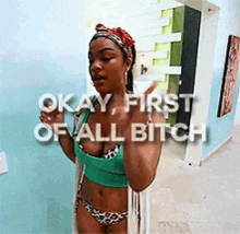 Sassy Firs Of All GIF - Sassy Firs Of All First Of All Bitch GIFs