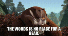 Open Season Boog GIF - Open Season Boog The Woods Is No Place For A Bear GIFs