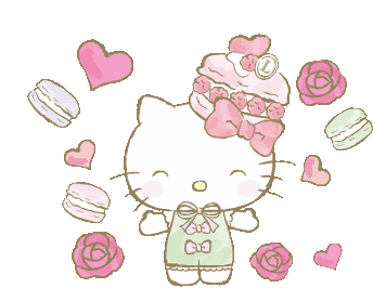 Hello Kitty Kiss Sticker - Hello Kitty Kiss Heart Stickers