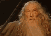 lotr the lord of the rings gandalf scream look up