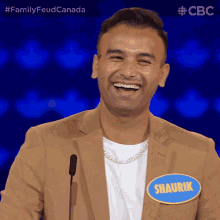 Laughing Shaurik GIF - Laughing Shaurik Family Feud Canada GIFs