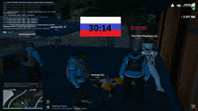 a screenshot of a video game shows a time of 3:14