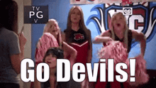 My Babysitters A Vampire Go Devils GIF - My Babysitters A Vampire Go Devils Cheerleaders GIFs