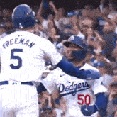 a baseball player with the number 5 on his jersey
