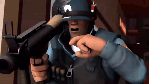Soldier Tf2 Scaredy Cat Tf2 GIF - Soldier TF2 Scaredy Cat TF2 TF2Taunt -  Discover & Share GIFs