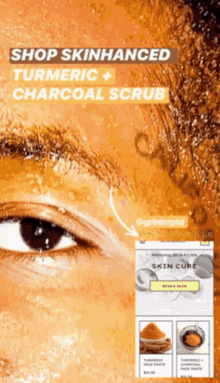 Skincare Shop Skinhanced GIF - Skincare Shop Skinhanced Turmeric Plaus Charcoal Scrub GIFs