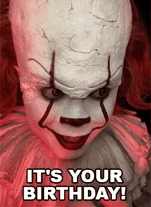Its You Birthday Twisted Pennywise GIF - Its You Birthday Twisted Pennywise Cameo GIFs