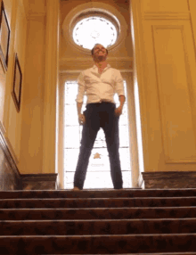 Andrew Scott Hide GIF - Andrew Scott Hide Stairs GIFs