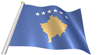 Kosovo Flag Sticker - Kosovo Flag Windy Stickers