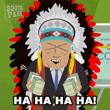 Ha Ha Ha Ha Chief Runs With Premise GIF - Ha Ha Ha Ha Chief Runs With Premise South Park GIFs