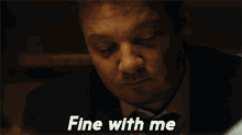 Fine With Me Mike Mclusky GIF - Fine With Me Mike Mclusky Jeremy Renner GIFs