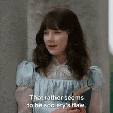 That Rather Seems To Be Society’s Flaw Not A Woman’s Eloise Bridgerton GIF