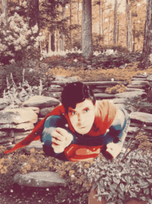Superman Fly GIF - Superman Fly Snowing GIFs
