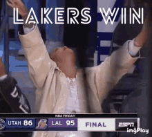 Lakers Lakers Win GIF - Lakers Lakers Win Rihanna GIFs