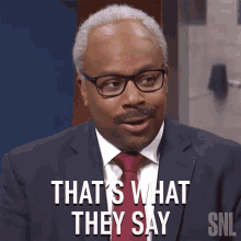 Thats What They Say Clarence Thomas GIF - Thats What They Say Clarence Thomas Saturday Night Live GIFs