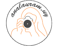 a drawing of a person taking a picture with the words amalauraam.com written around it