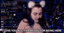 I Love You All Thank You For Being Here GIF - I Love You All Thank You For Being Here Kayt GIFs