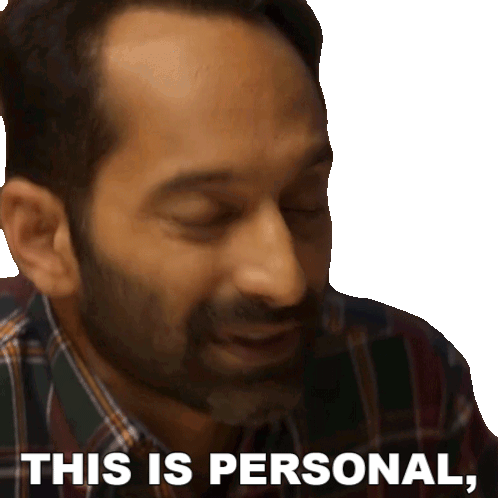 This Is Personal Man Avinash Sticker - This Is Personal Man Avinash Fahadh Faasil Stickers