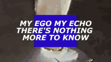 My Ego My Echo Theres Nothing More To Know Melt Yourself Down GIF - My Ego My Echo Theres Nothing More To Know Melt Yourself Down Every Single Day GIFs