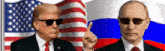 donald trump and vladimir putin standing next to each other