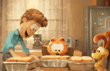 Food Sniff GIF - Food Sniff The Garfield Movie GIFs