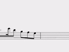 a close up of a sheet of music with a lot of notes on it .