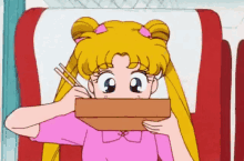 Sailormoon Serena GIF - Sailormoon Serena Eating GIFs