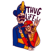 royal affair thug life peace sign rock on google