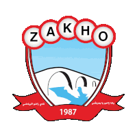 a logo for zakho shows a bridge and mountains