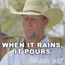 When It Rains It Pours Bubba Thompson GIF - When It Rains It Pours Bubba Thompson The Cowboy Way GIFs