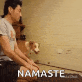 Namaste Dog GIF