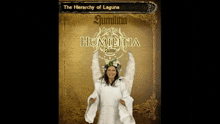 a woman in a white dress is on the cover of the hierarchy of laguna