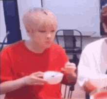 kpop shocked eating boy group
