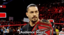 Roman Reigns Boo GIF - Roman Reigns Boo Audience GIFs