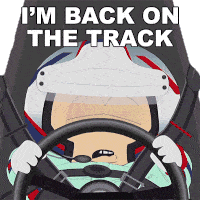 Im Back On The Track Eric Cartman Sticker - Im Back On The Track Eric Cartman South Park Stickers