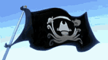 Lazy Kraken Pirate Flag GIF - Lazy Kraken Pirate Flag Flag GIFs