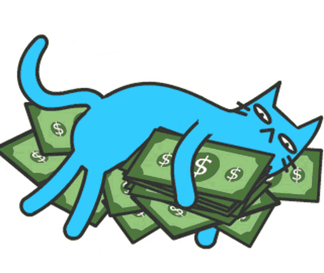 Funny Cartoon Angry Blue Cat Meme Blue Cat Drawing by Ricardo E