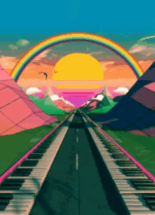 rainbow trip acid sun view
