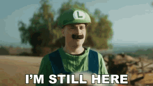 Im Still Here Luigi GIF - Im Still Here Luigi Laugh Over Life GIFs