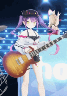 Tokoyami Towa Hololive GIF - Tokoyami Towa Hololive Towa Guitar GIFs