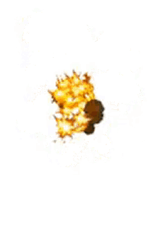 a pile of popcorn is exploding on a white surface .