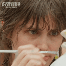 Paiting The Great Canadian Pottery Throw Down GIF - Paiting The Great Canadian Pottery Throw Down Focused GIFs