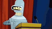 Bender Discurso GIF - Bender Discurso Politic Talk GIFs