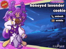 a honeyed lavender cookie is a super epic cookie in a game