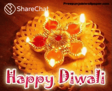 Share Chat Happy Diwali GIF - Share Chat Happy Diwali Candle GIFs