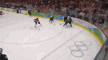 a hockey game is being played in vancouver in 2010