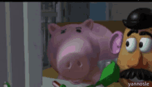 Toy Story Piggy Bank GIF - Toy Story Piggy Bank Eyebrow Raise GIFs